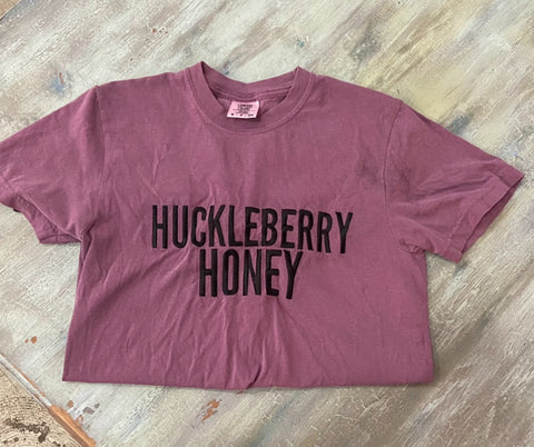 Huckleberry Honey Embroidered Short Sleeved T-shirt