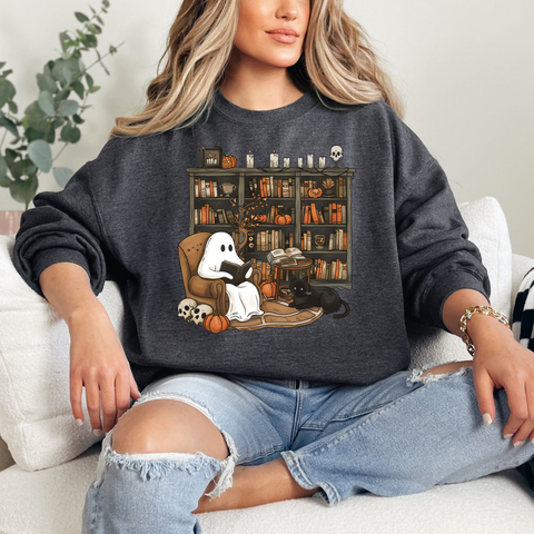 Ghost Reading Sweatshirt