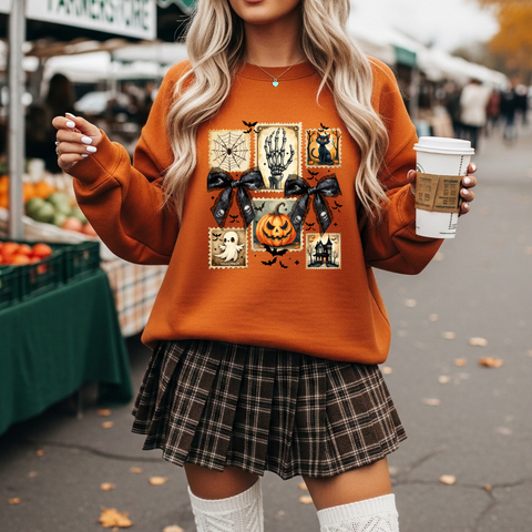 Halloween Stamp Sweatshirt